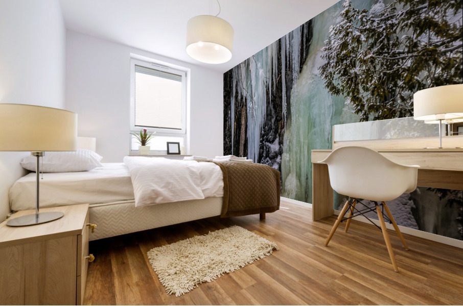 Winter freeze at Lutsen Mural print