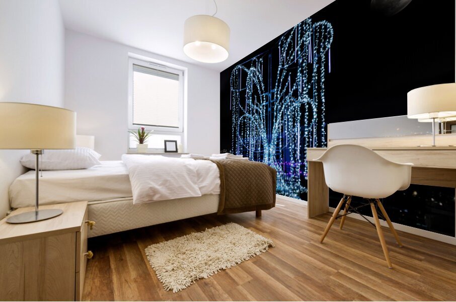 Aboretum Winter Lights Mural print