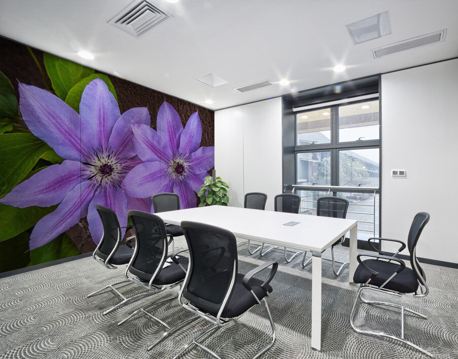 Clematis Flower Wall Printing