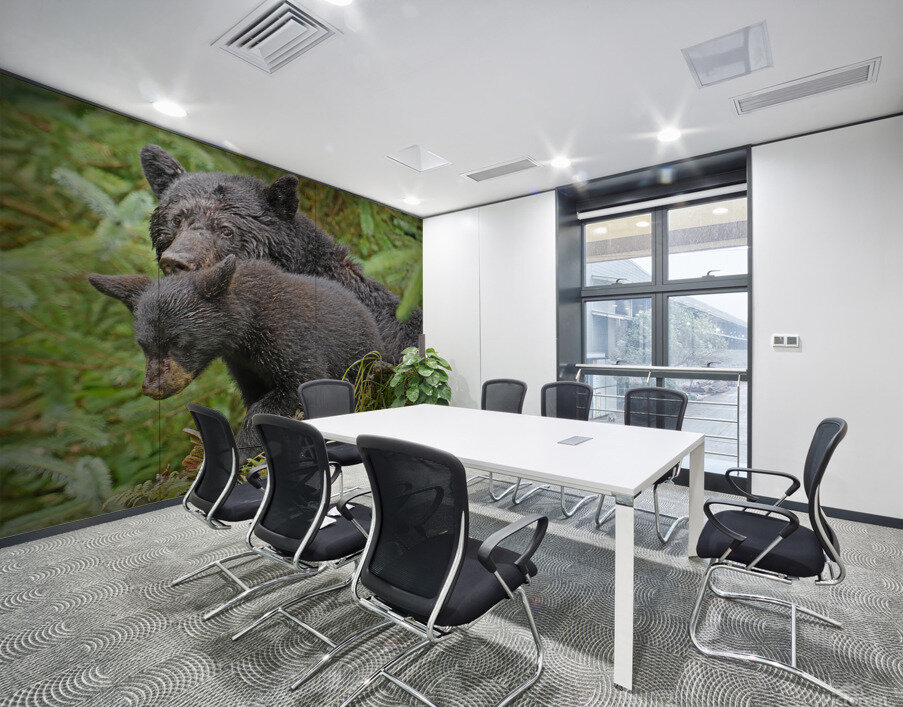 Mom and Cub Wall Printing