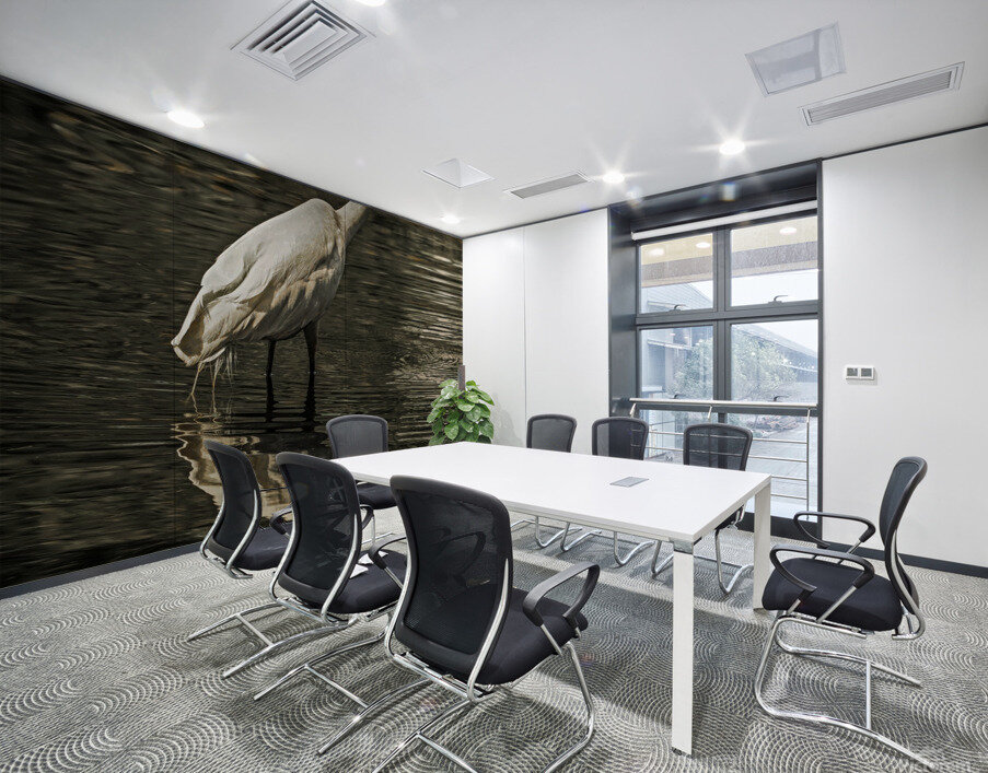 Egret fishing Wall Printing