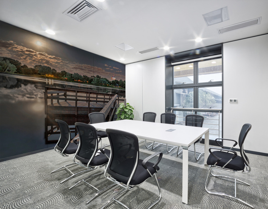 Rising moon on Island Lake Wall Printing