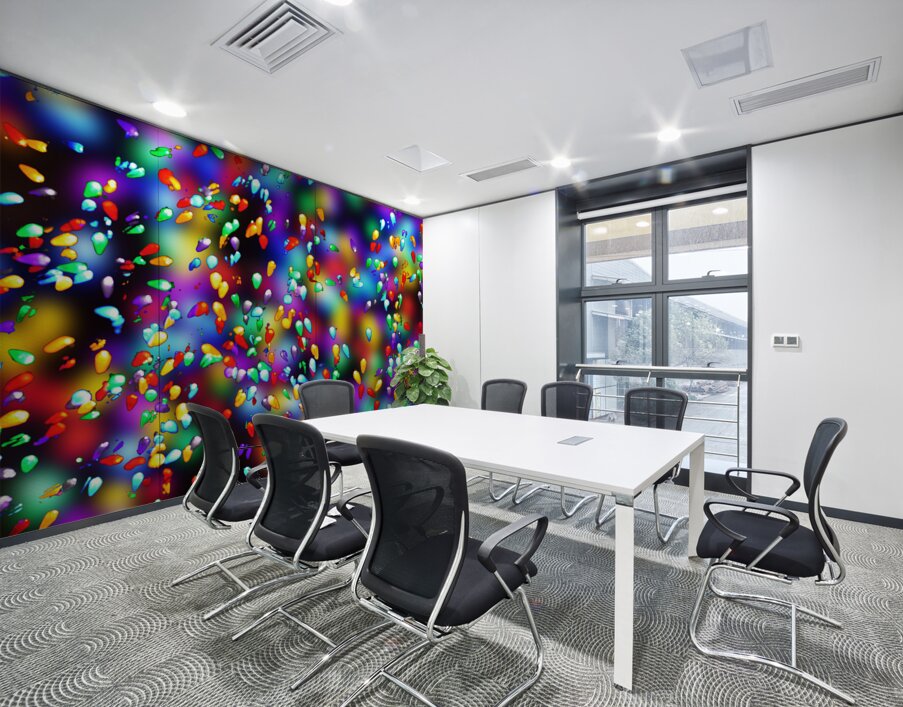 Holiday Lights Wall Printing