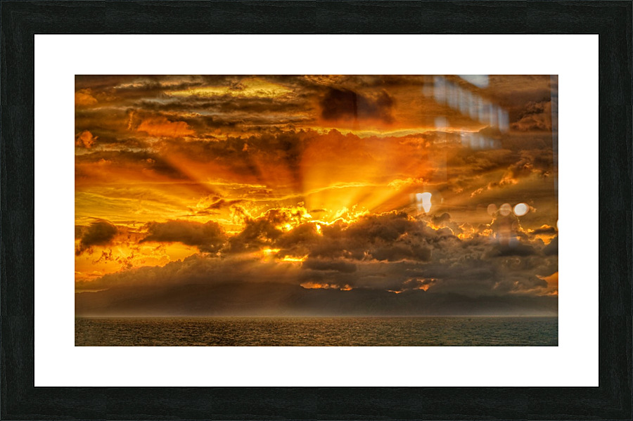 Polynesian Sunrise  Framed Print Print