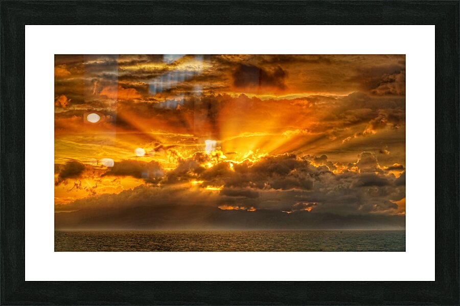 Polynesian Sunrise  Framed Print Print