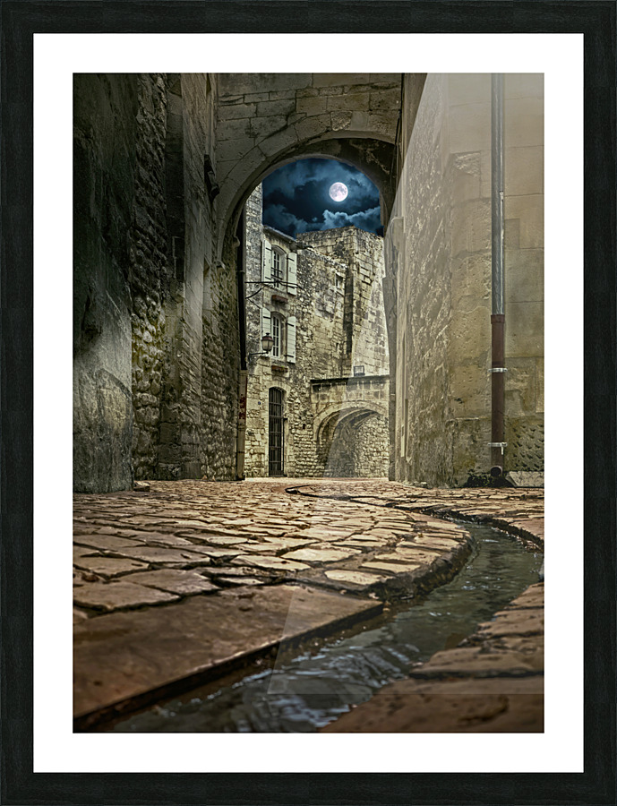 Moonlight in Rennes Picture Frame print