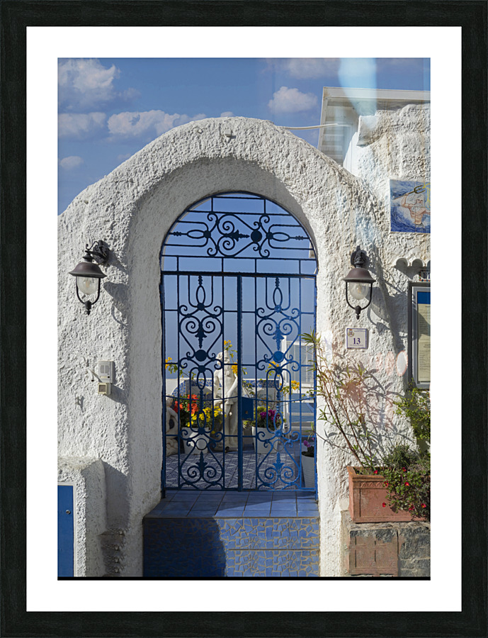 Gated entry Picture Frame print