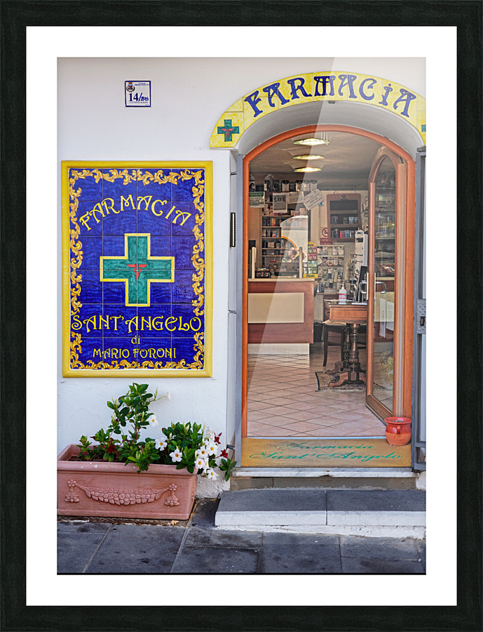 Ischia Pharmacy Picture Frame print