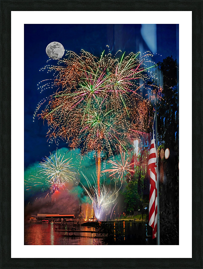 Fireworks display  Picture Frame print