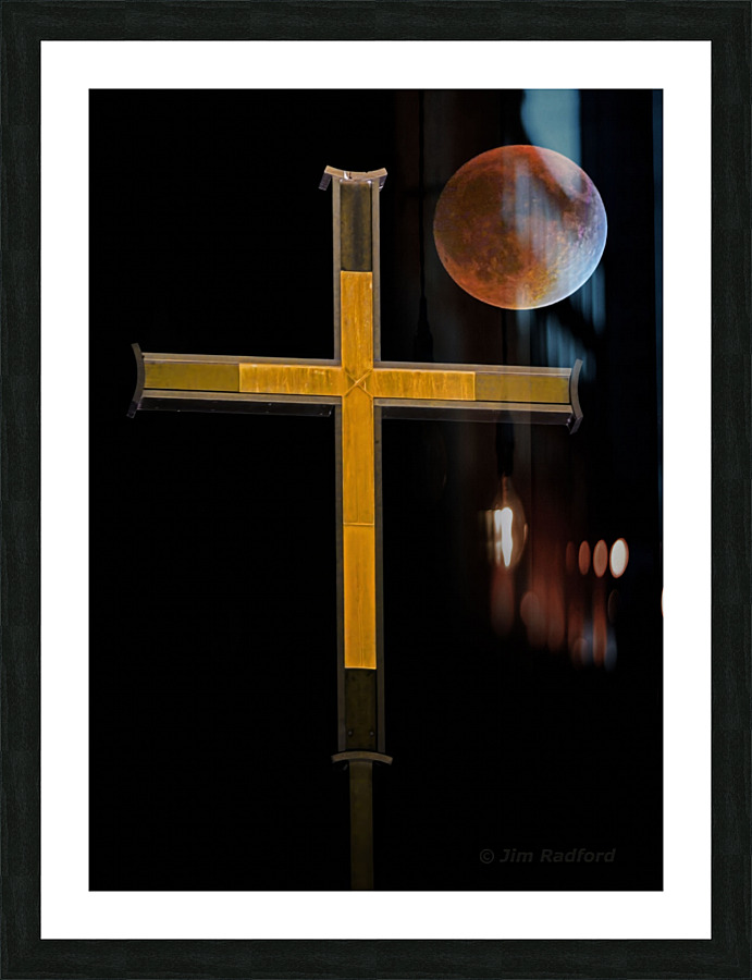 Lunar Eclipse of the blood moon Picture Frame print