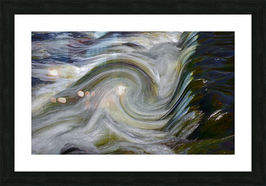 Swirling waters Picture Frame print