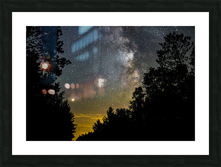 Milky Way and Mars Picture Frame print