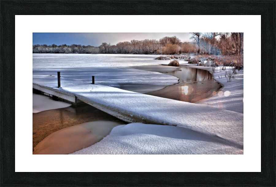 Snail Lake in Winter Picture Frame print