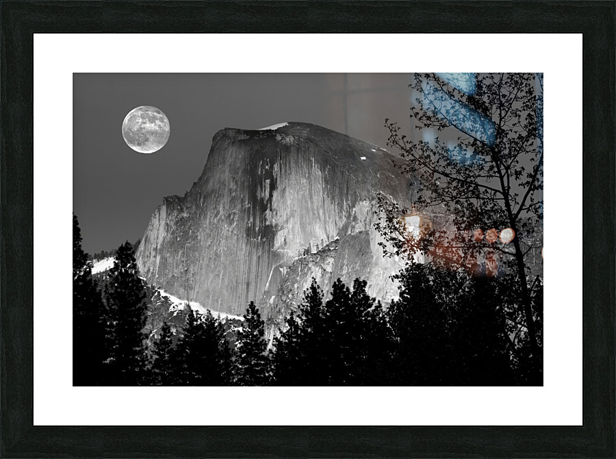  Half Dome Moon Picture Frame print