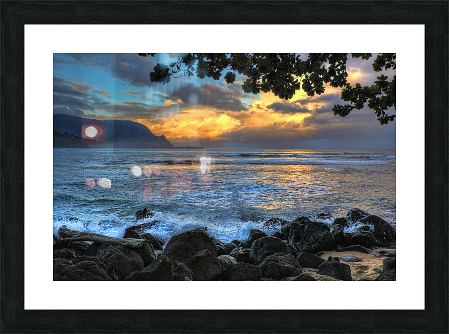 Hanalei Bay Kauai Picture Frame print