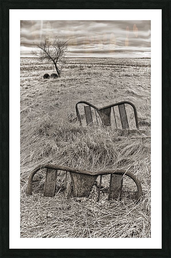 Nebraska farm bed Picture Frame print