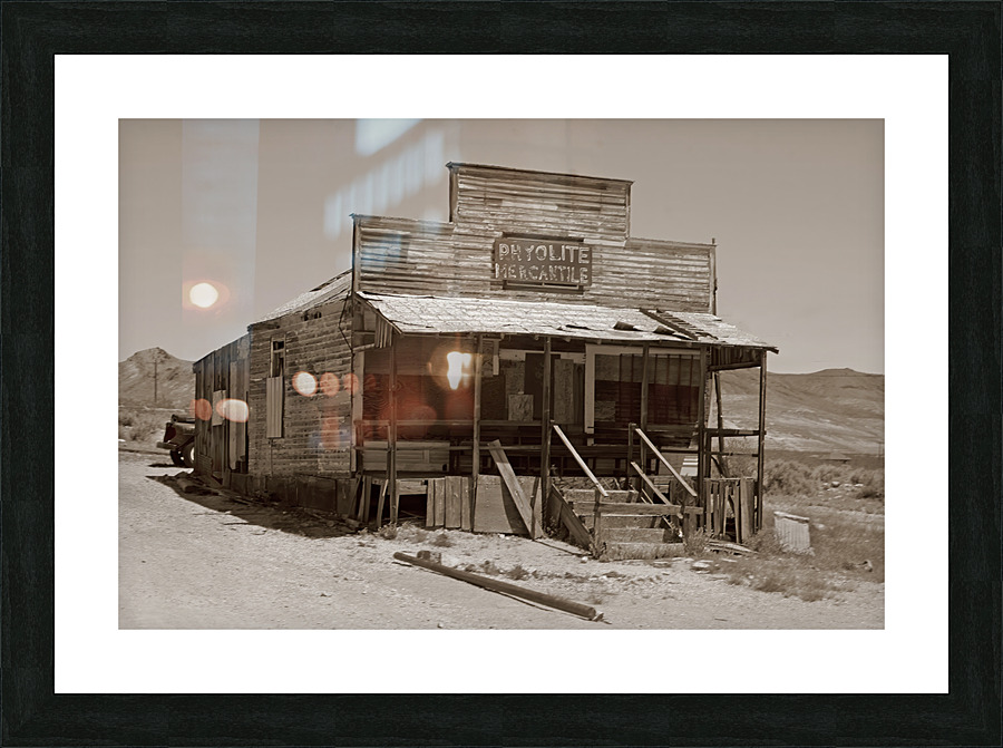  Rhyolite Nevada ghost store Picture Frame print