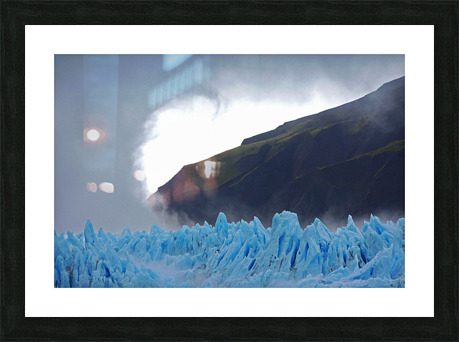  Blue ice glacier Chile Picture Frame print