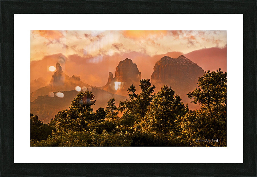 Stormy Sedona Picture Frame print