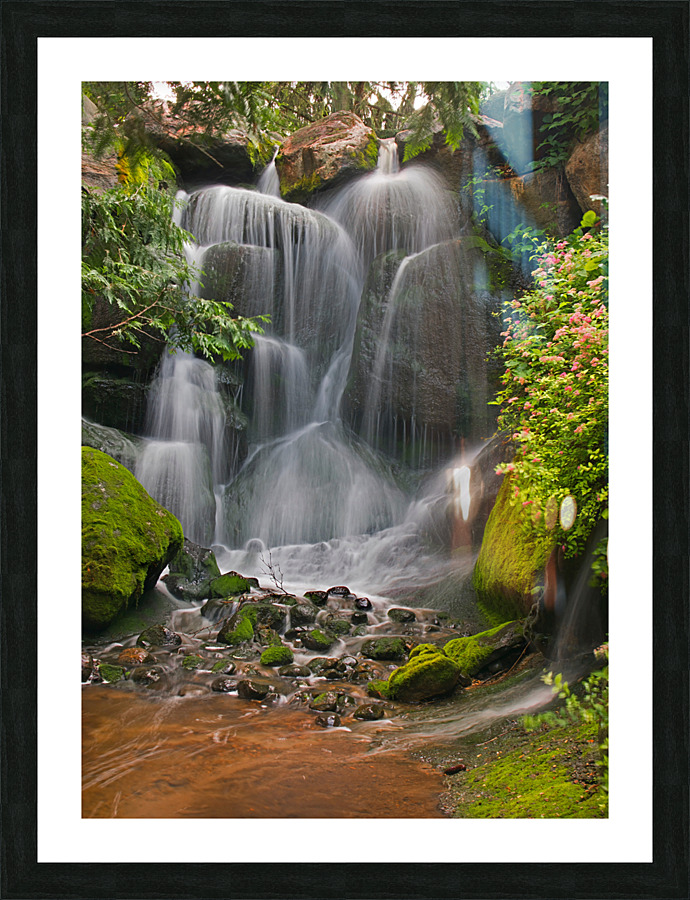 Water Falls at MnArboretum Picture Frame print