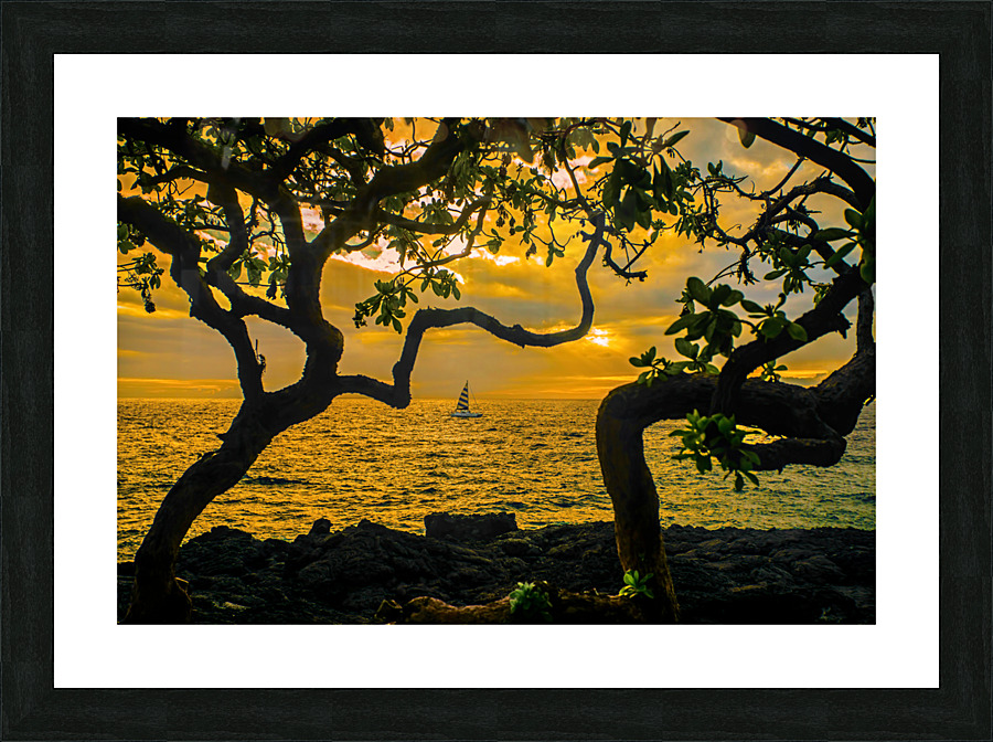 Sunset at Kona Picture Frame print
