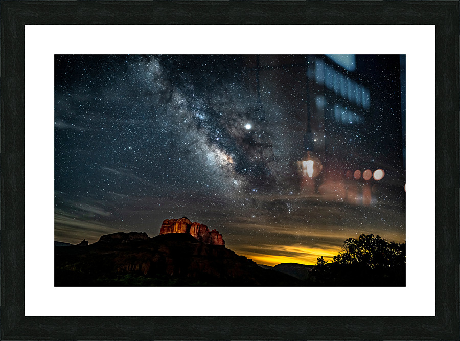 Milky Way and Mars Picture Frame print