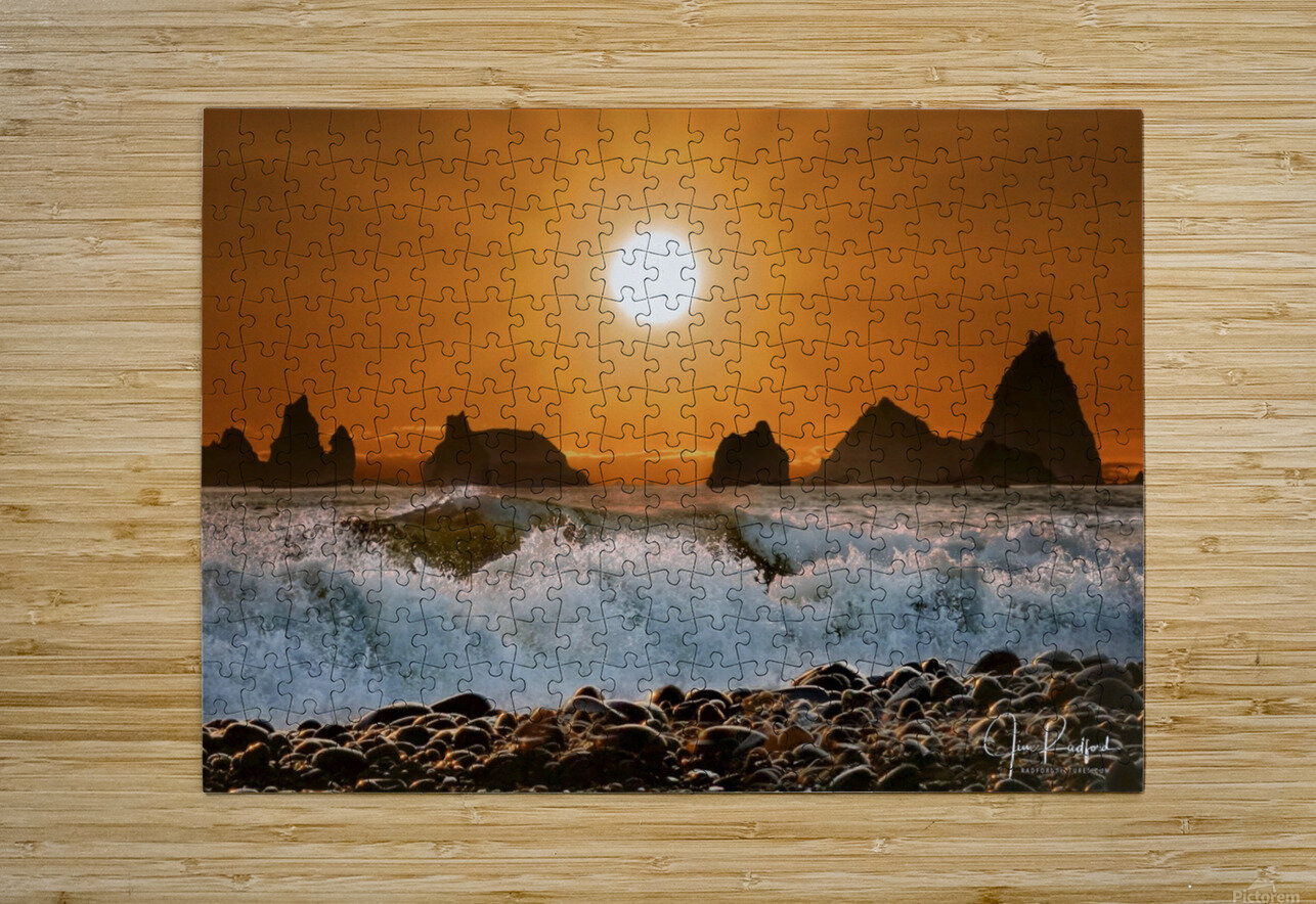 Sunset at Rialto Beach Jim Radford Puzzle printing