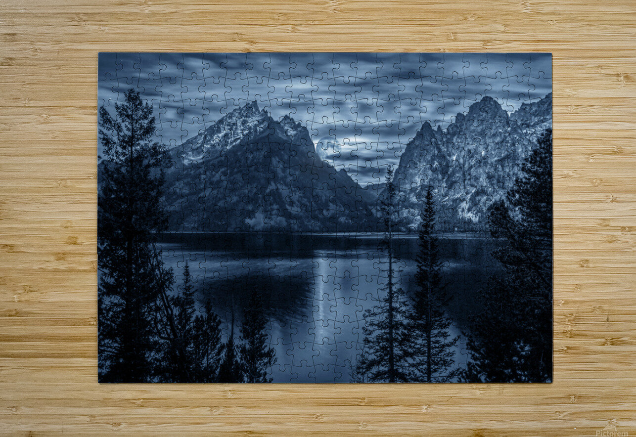 The Grand Teton at night Jim Radford Puzzle printing