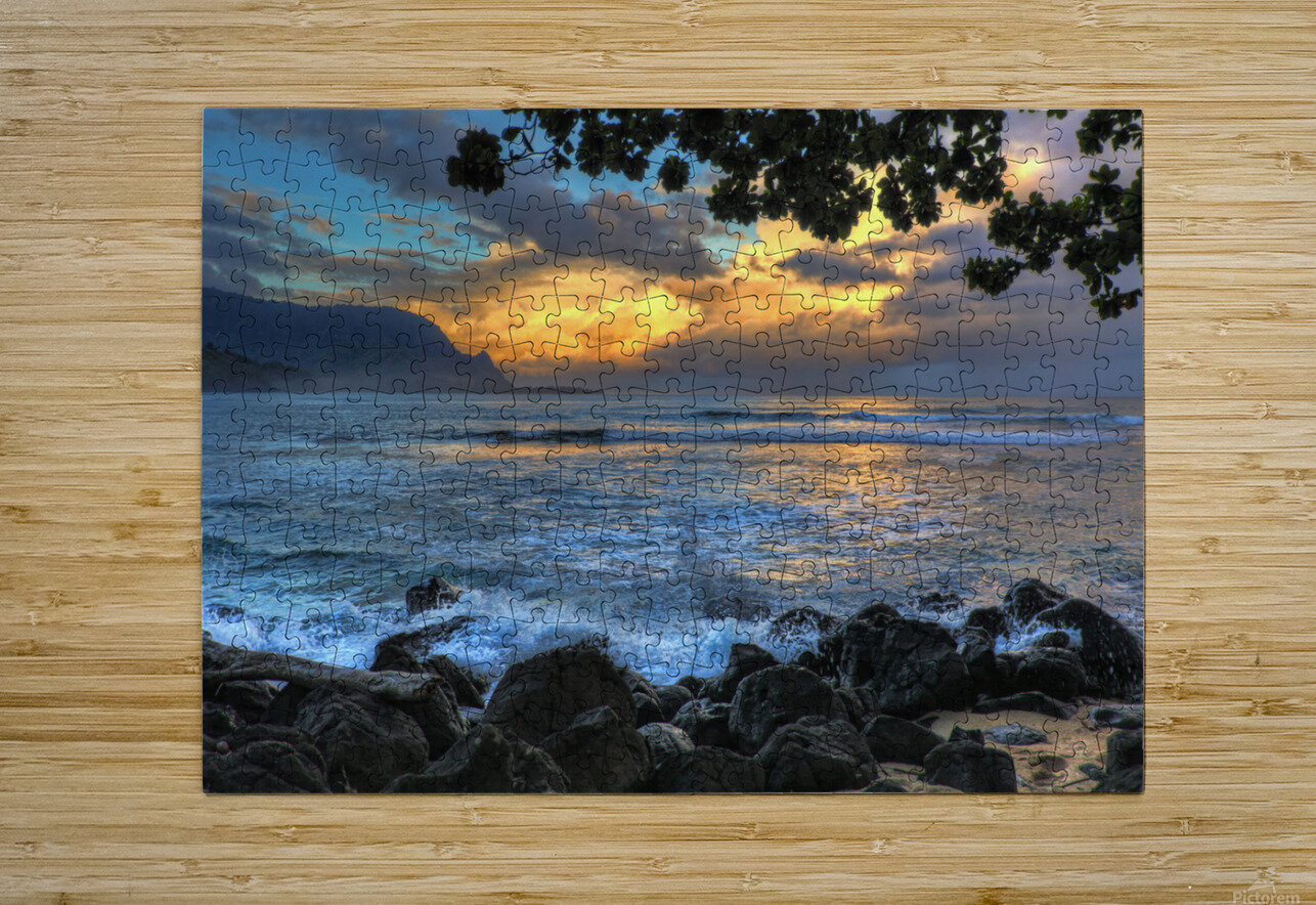 Hanalei Bay Kauai Jim Radford Puzzle printing
