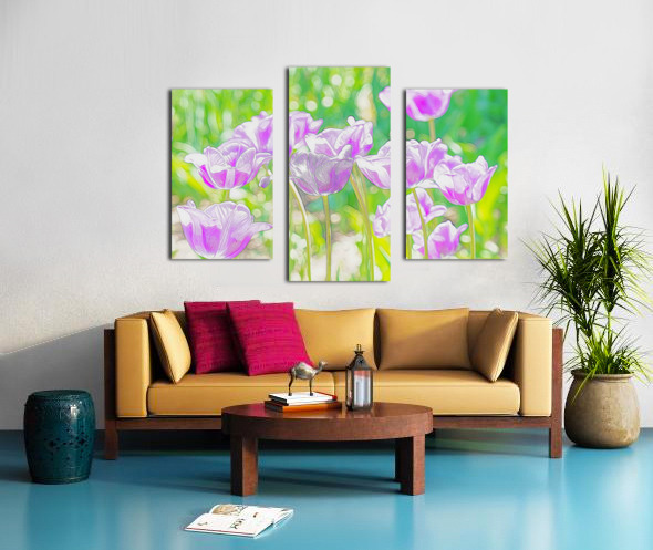 Purple tulip fantasy Canvas print