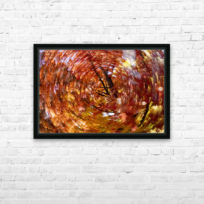 Blowing Fall Colors HD Sublimation Metal print with Decorating Float Frame (BOX)