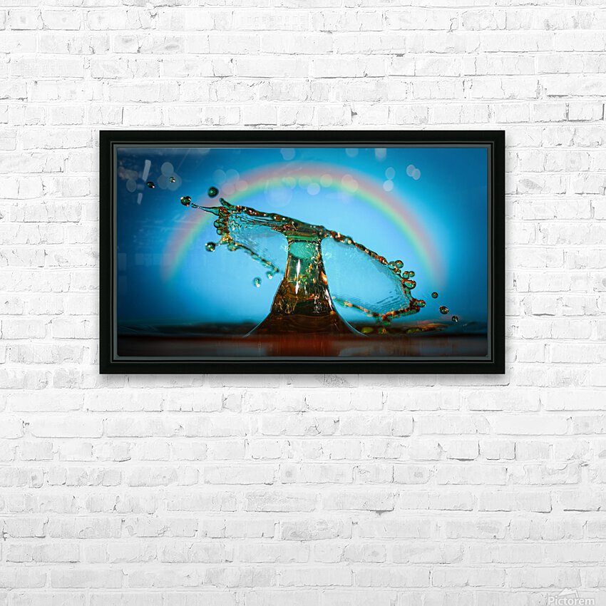 Drops of Color HD Sublimation Metal print with Decorating Float Frame (BOX)