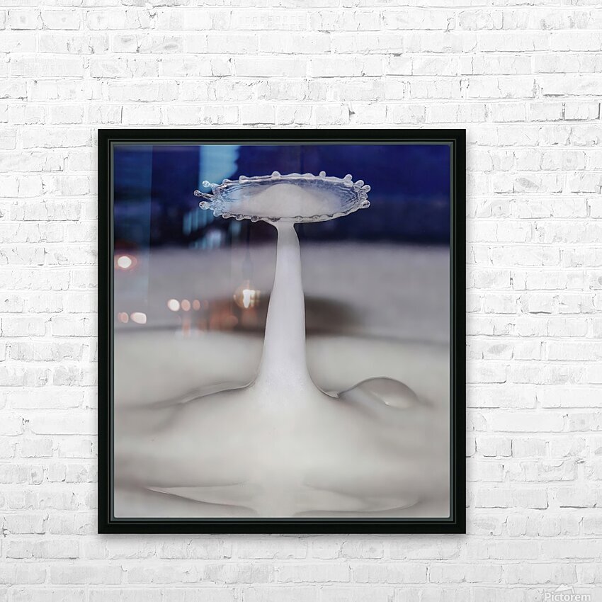 Drop of Milk HD Sublimation Metal print with Decorating Float Frame (BOX)