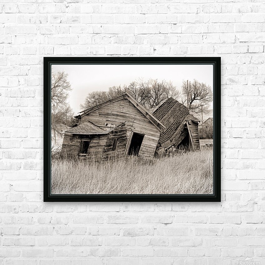 Abandoned farm HD Sublimation Metal print with Decorating Float Frame (BOX)