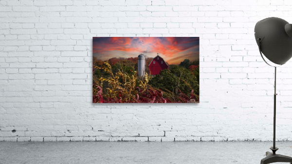 Burning Barn of Autumn Wall Preview