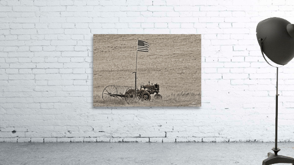 Flag on a Tractor by Jim Radford