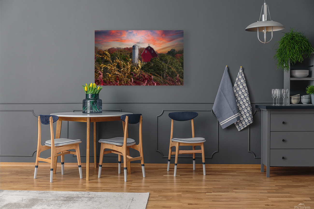 Burning Barn of Autumn Reproduction