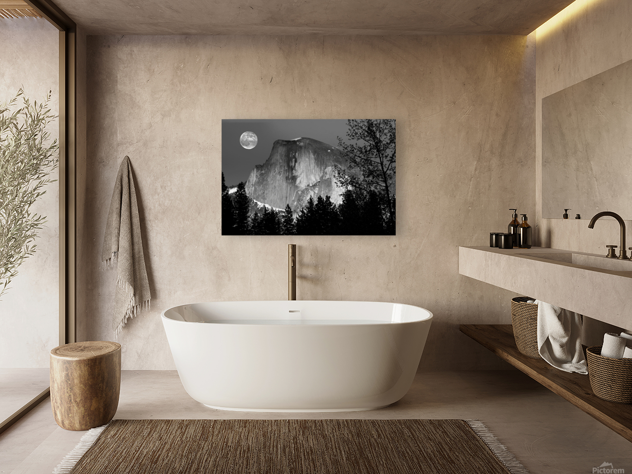  Half Dome Moon Reproduction