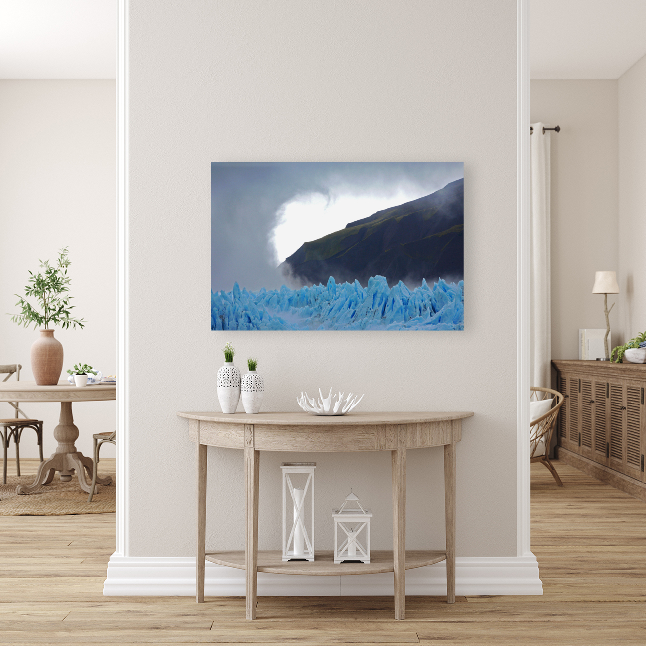 Blue ice glacier Chile Reproduction