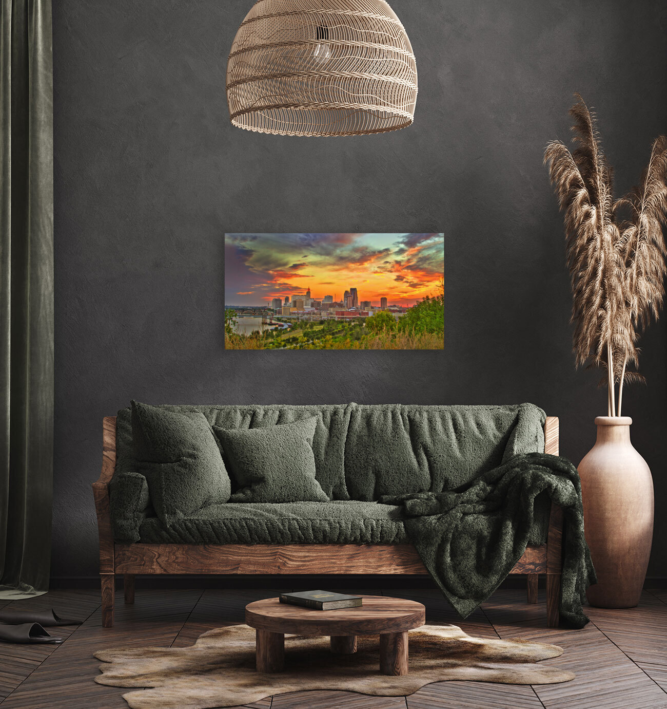  StPaul Mn Sunset Reproduction