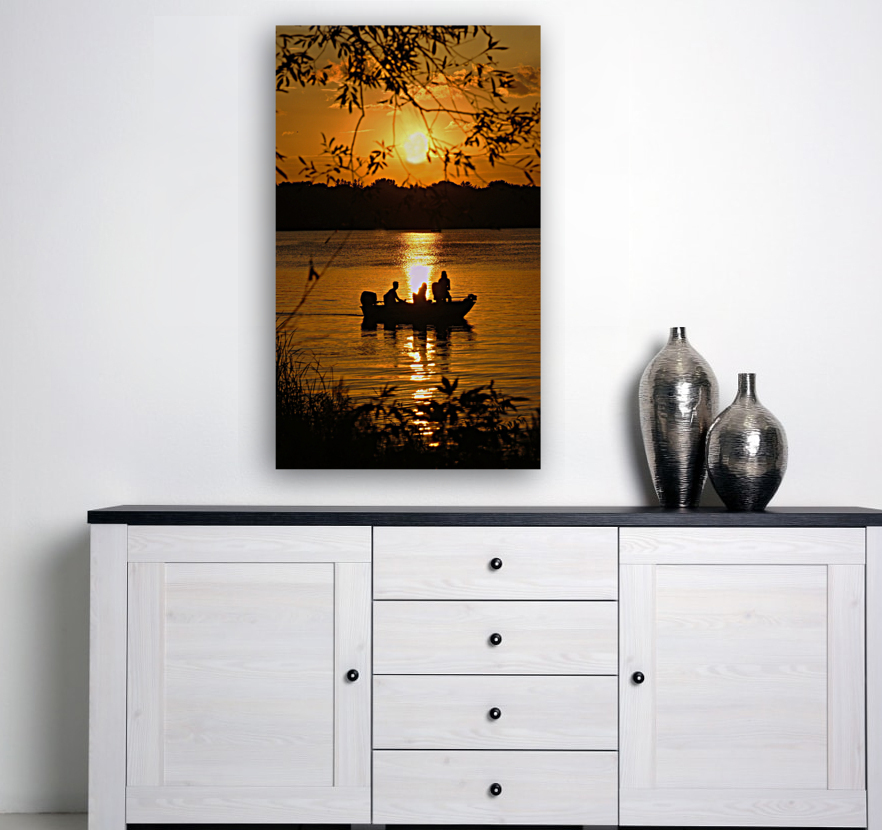 Sunset on Turtle Lake Reproduction