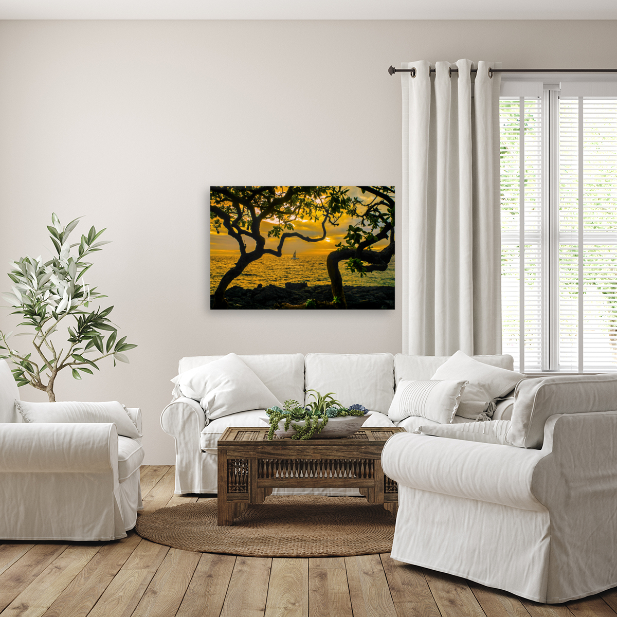 Sunset at Kona Reproduction