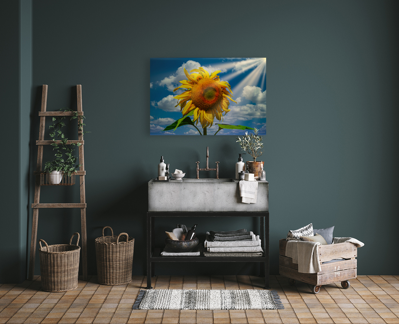 Sunny flowers   Reproduction