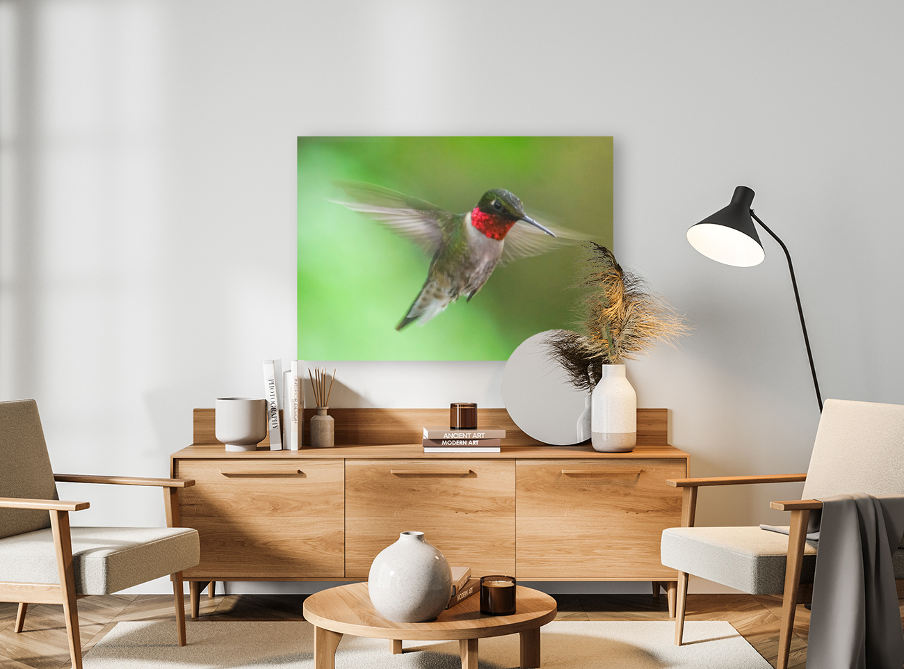 Male Ruby Hummer Reproduction