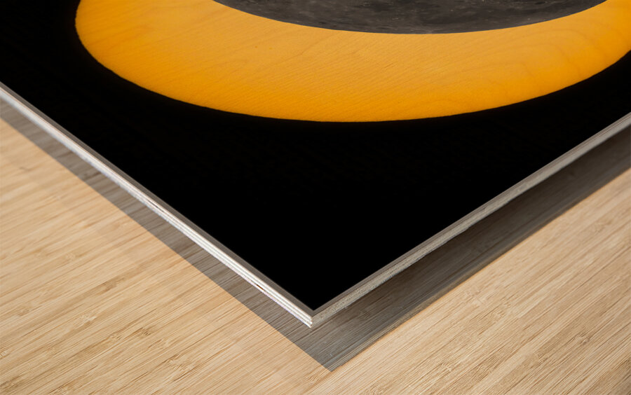 Partial Eclipse 2024 Wood print