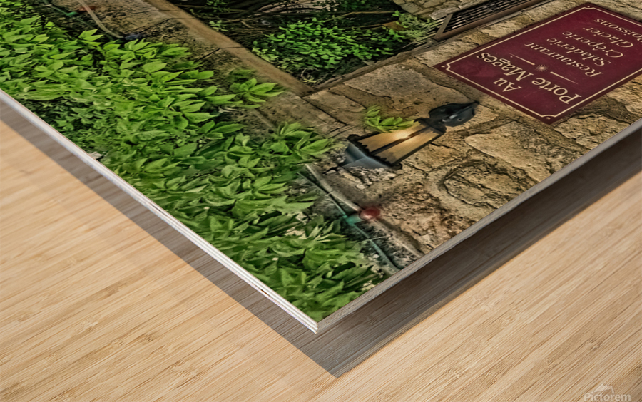 Step up to Med dining Wood print