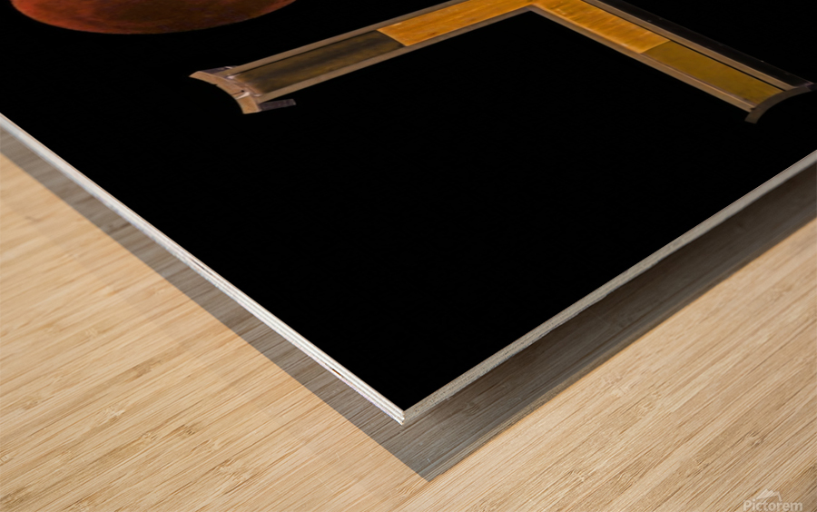 Lunar Eclipse of the blood moon Wood print