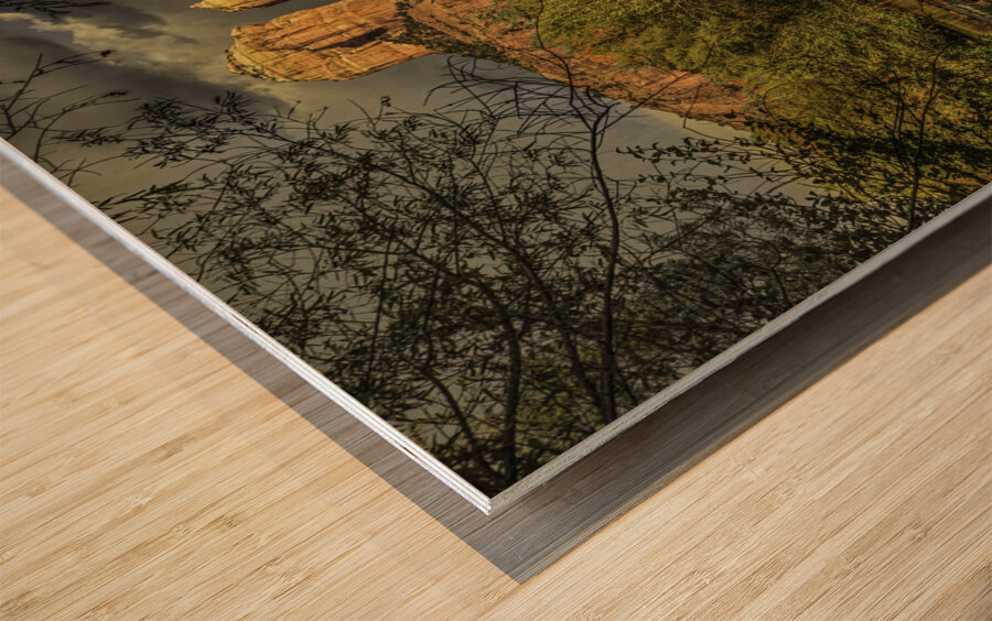 Cathedral Rocks Sedona Wood print