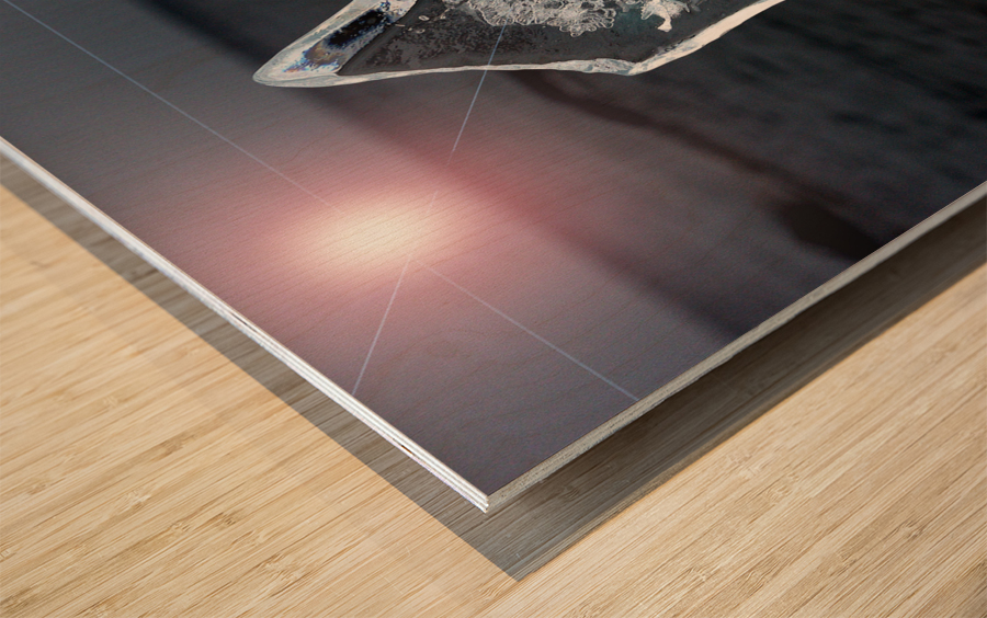  Plate Ice Superior Wood print