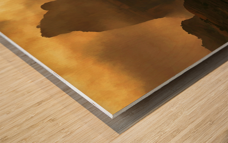 Storm over Sedona Wood print